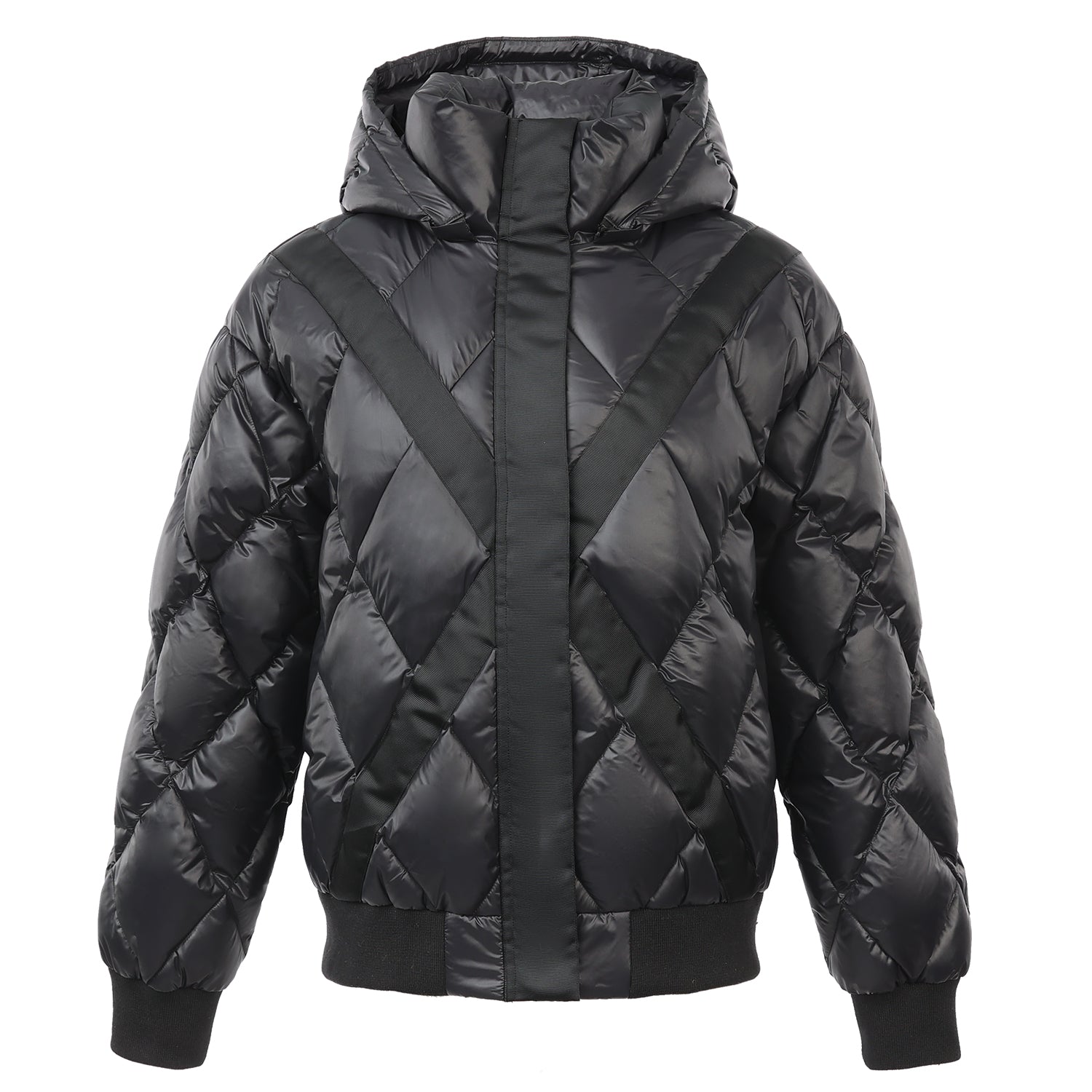 Quilted Cross Stripe Jacket