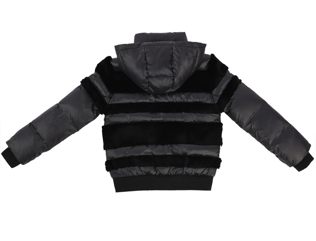 Fur Striped Coat