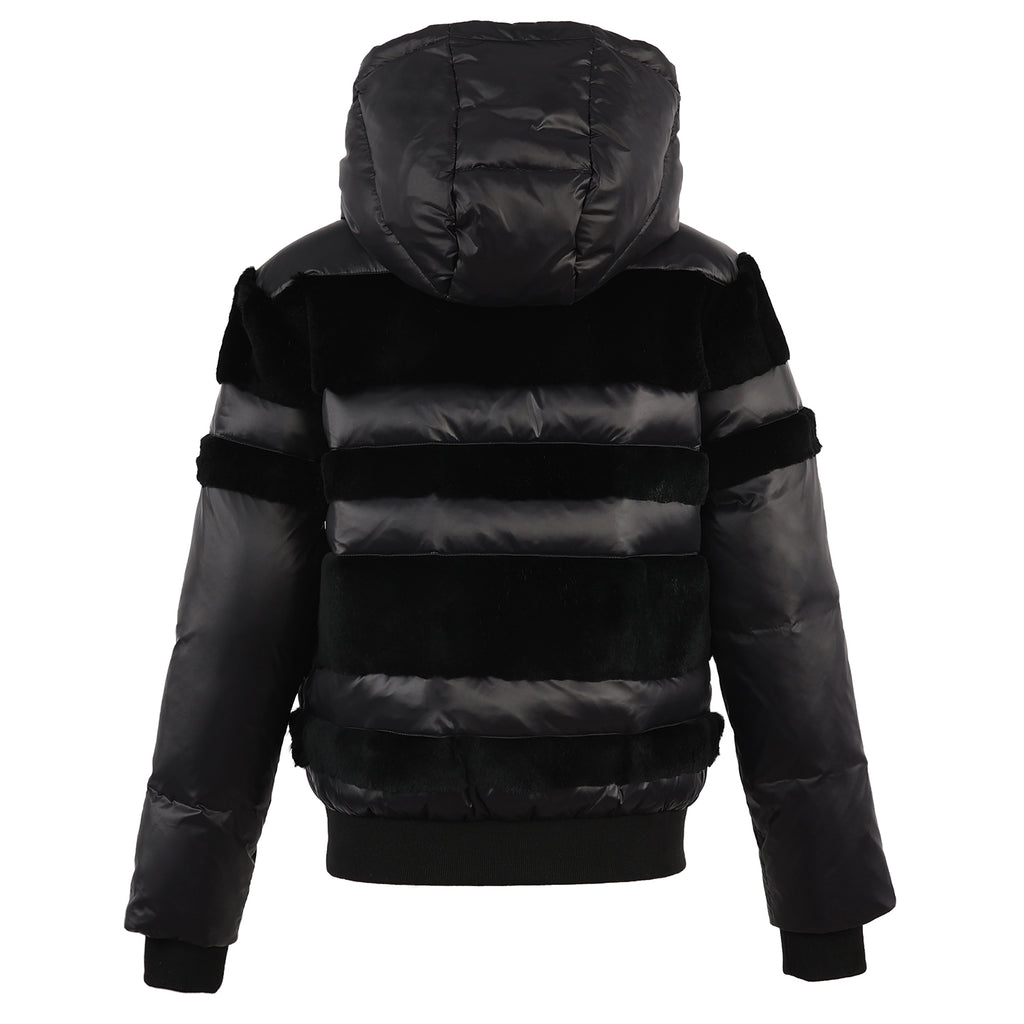 Fur Striped Coat