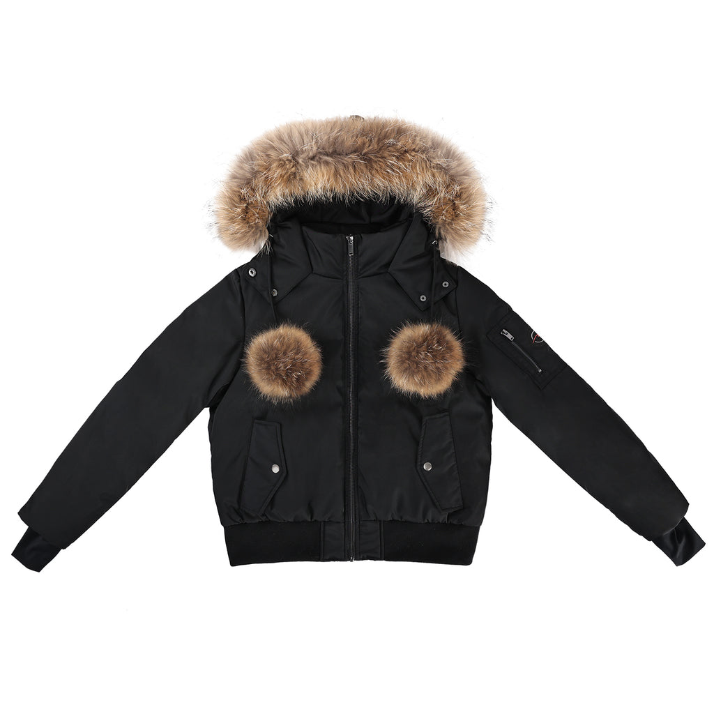 Pom Pom Bomber Jacket