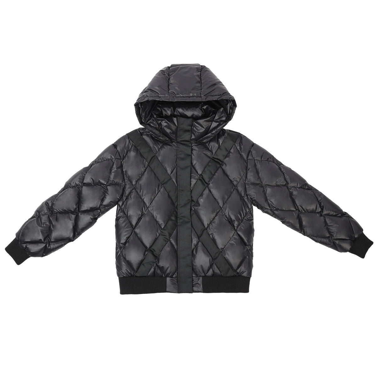 Quilted Cross Stripe Jacket