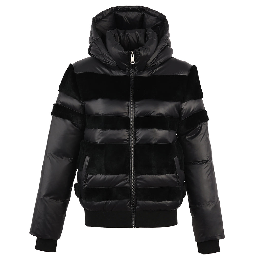 Fur Striped Coat