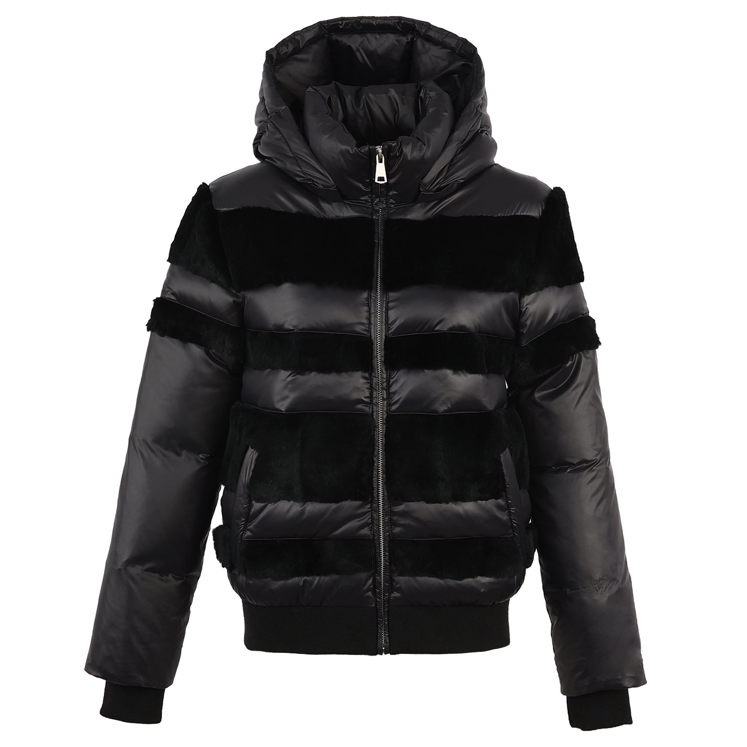 Fur Striped Coat