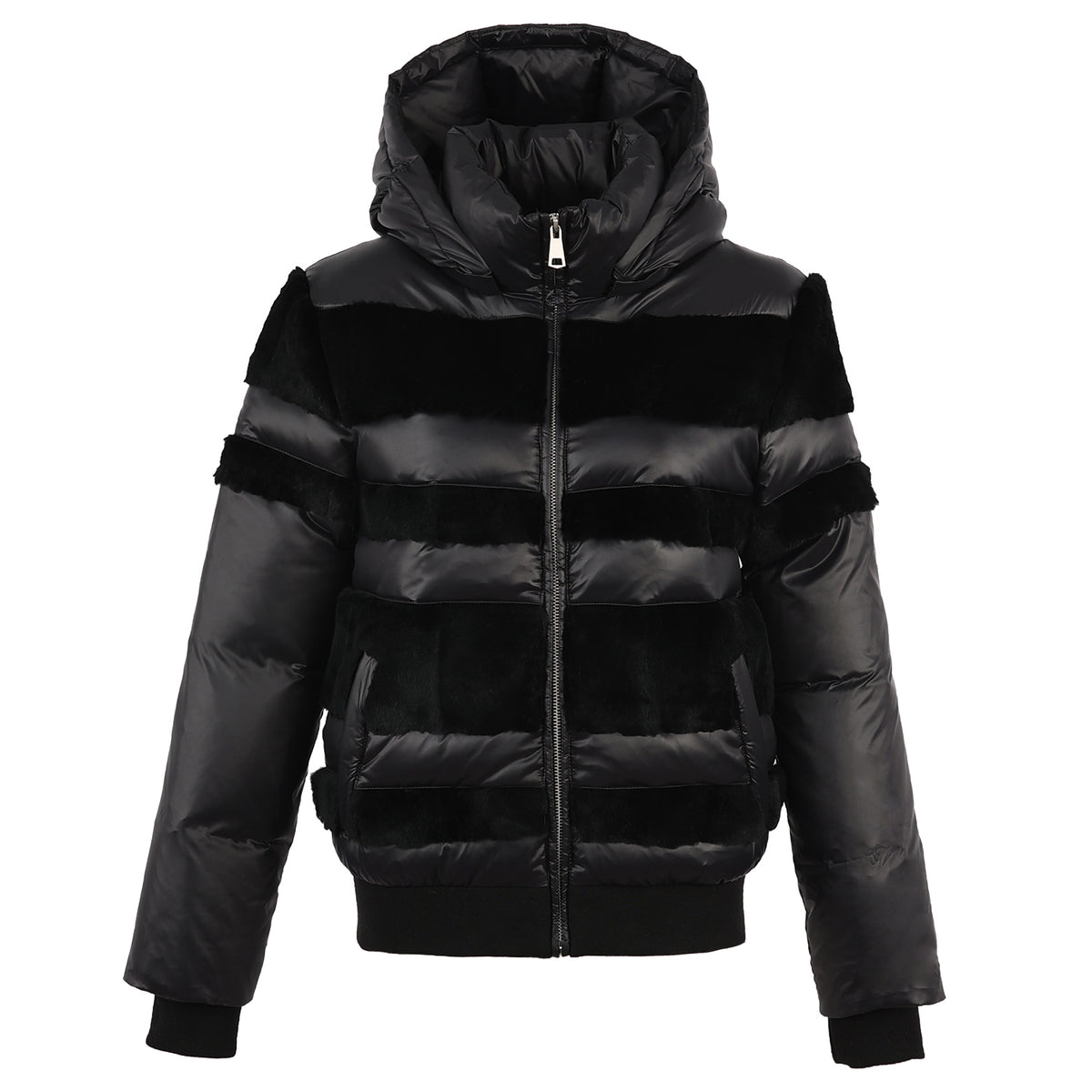 Fur Striped Coat
